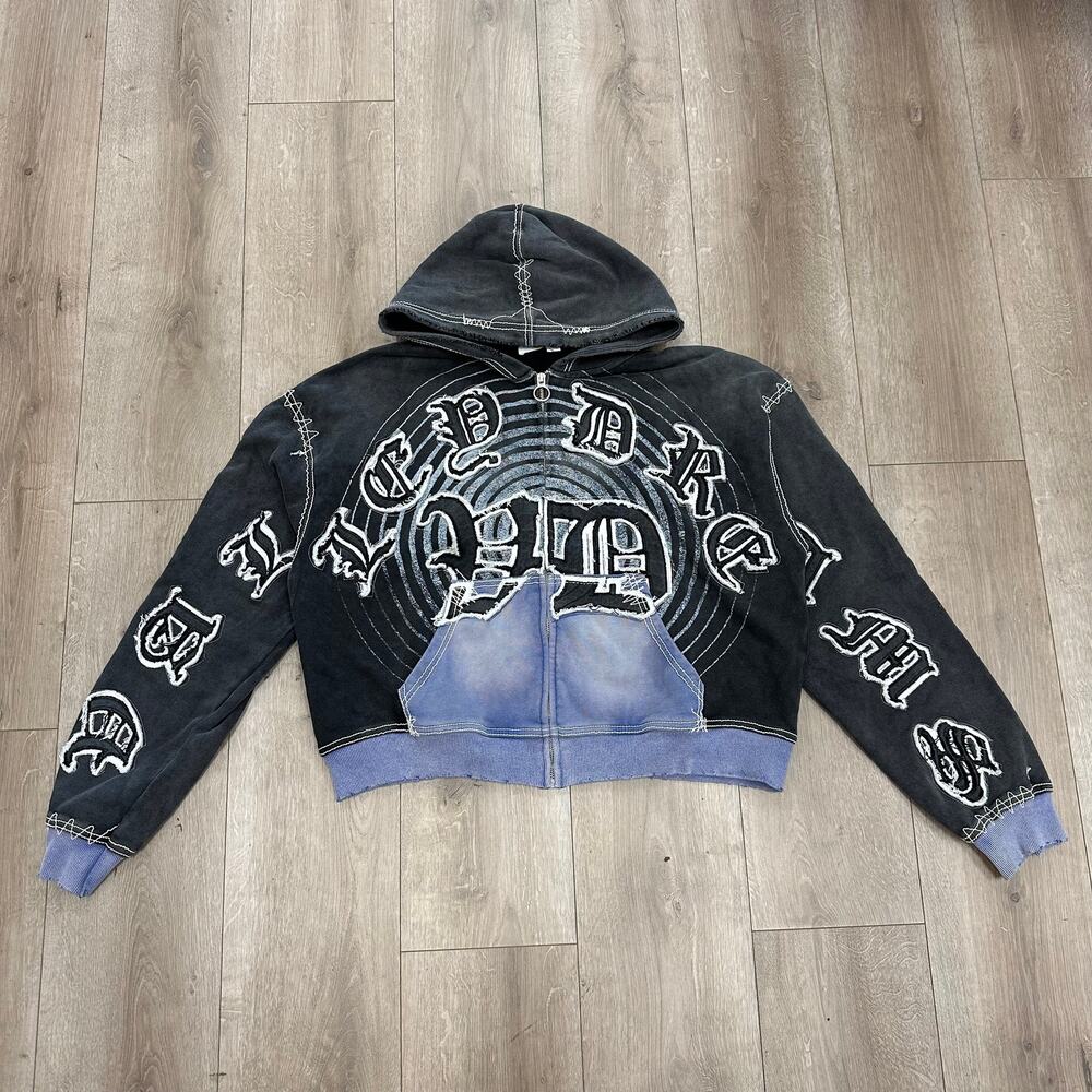 Vale Forever "Hypnotiq" Zip-Up Hoodie in Black sz Large L SF